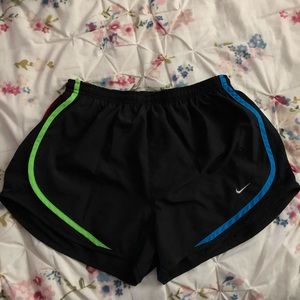 Multi-color Nike running shorts